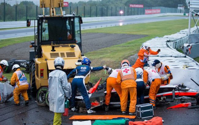 Watch video of Jules Bianchi’s Japanese Grand Prix crash