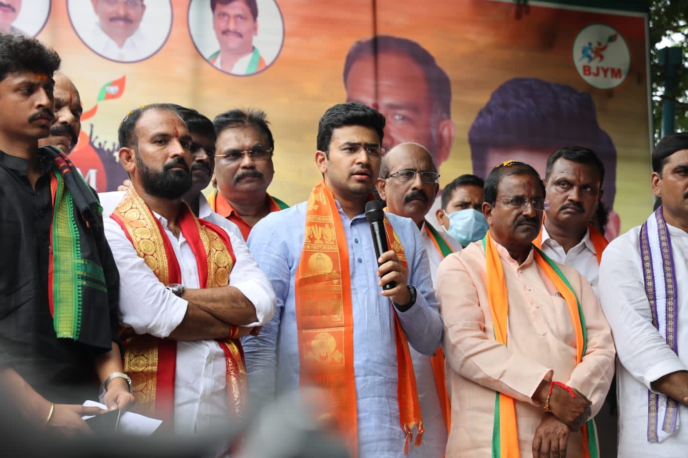 Launching #YuvaSangharshanaYatra from Tirupati, AP, against YS Jagan Mohan Reddy-led Govt