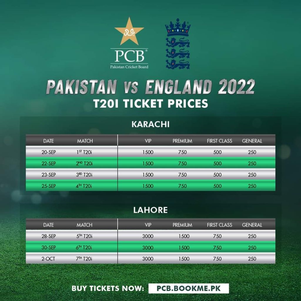 Pakistan vs England 2022 TV Channels, Live Streaming info, T20I