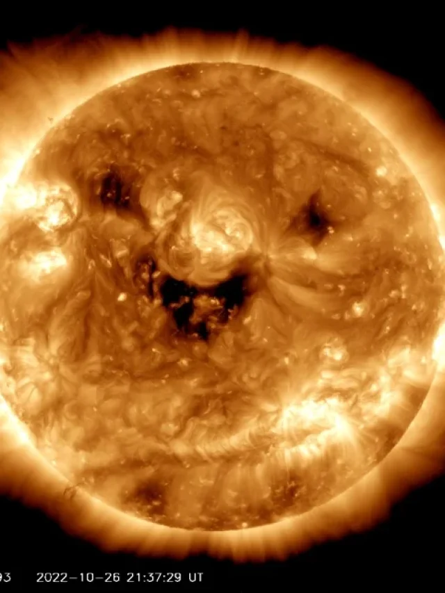 Photos: NASA captures stunning image of ‘Smiling Sun’