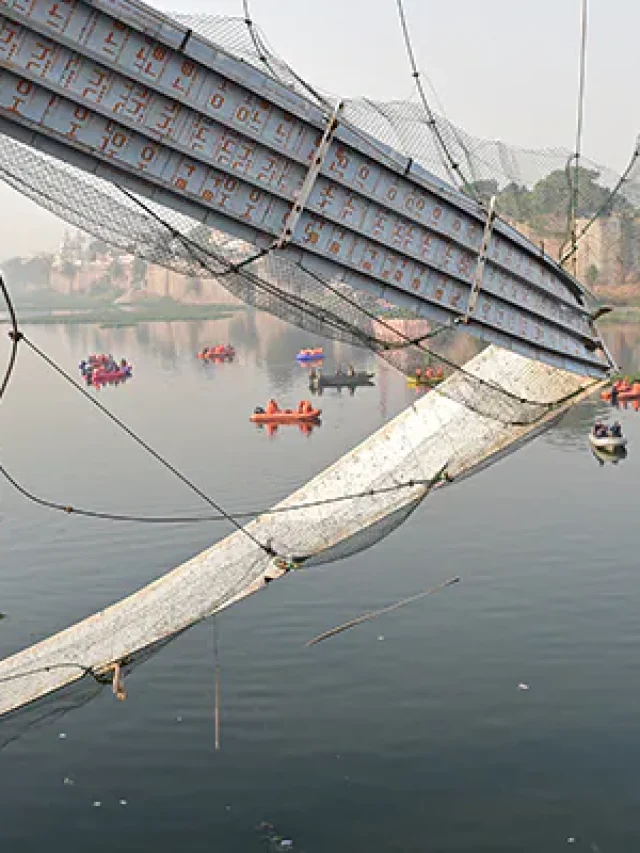 Photos: Gujarat Morbi Bridge Collapse: More than 130 People died, 90 injured