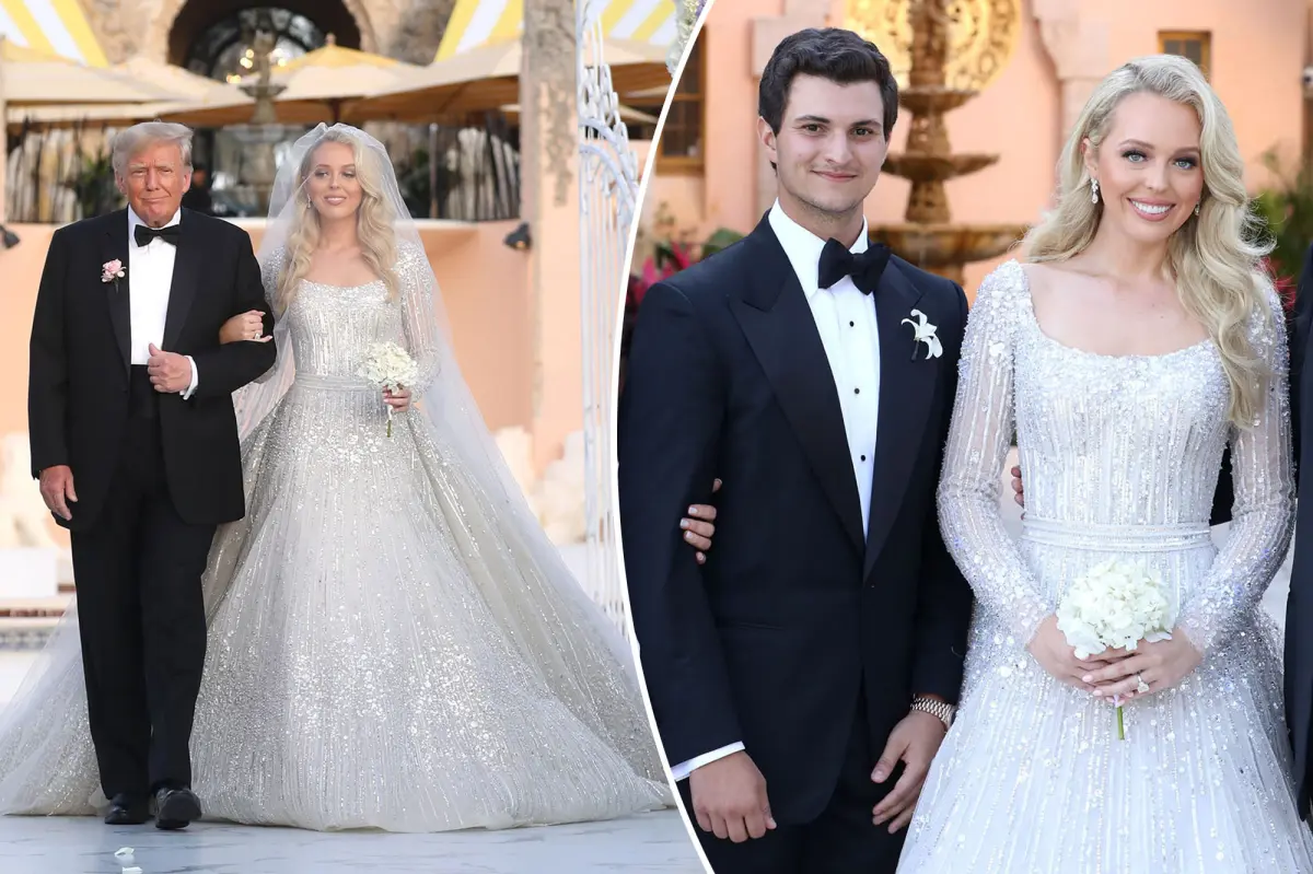 Watch: Tiffany Trump and Michael Boulos exchange vows in front of their