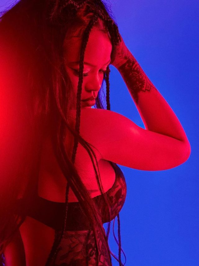 Pics: Rihanna Gets Risky in Sheer Lace Bodysuit & Pointy Heels