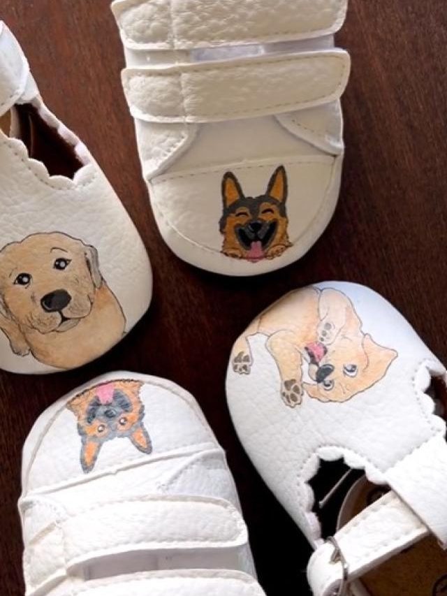 Pics: Isha Ambani’s Twins Aadiya And Krishna’s Customised Shoes