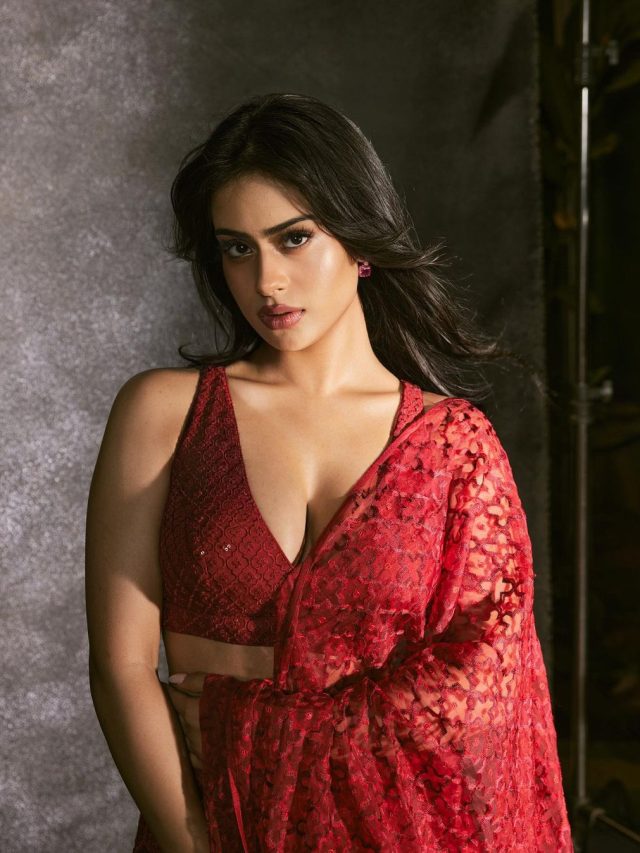 Nysa Devgan decks up in red lehenga for new photoshoot