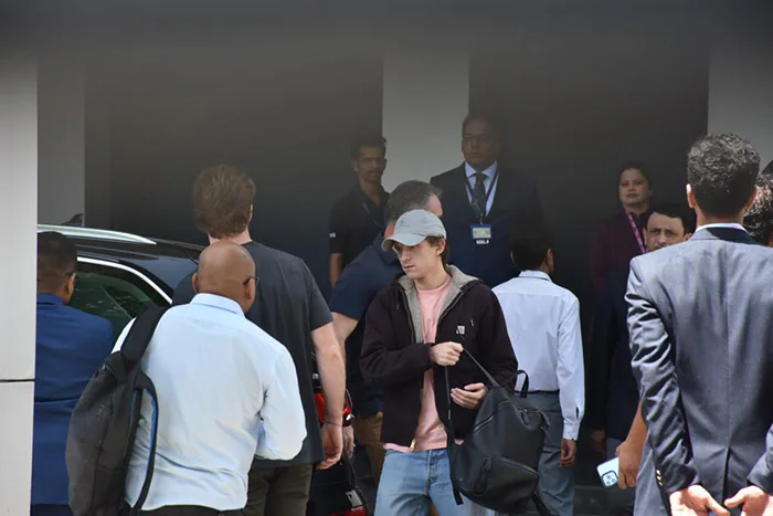 Zendaya and Tom Holland Spotted at Mumbai's Kalina Airport