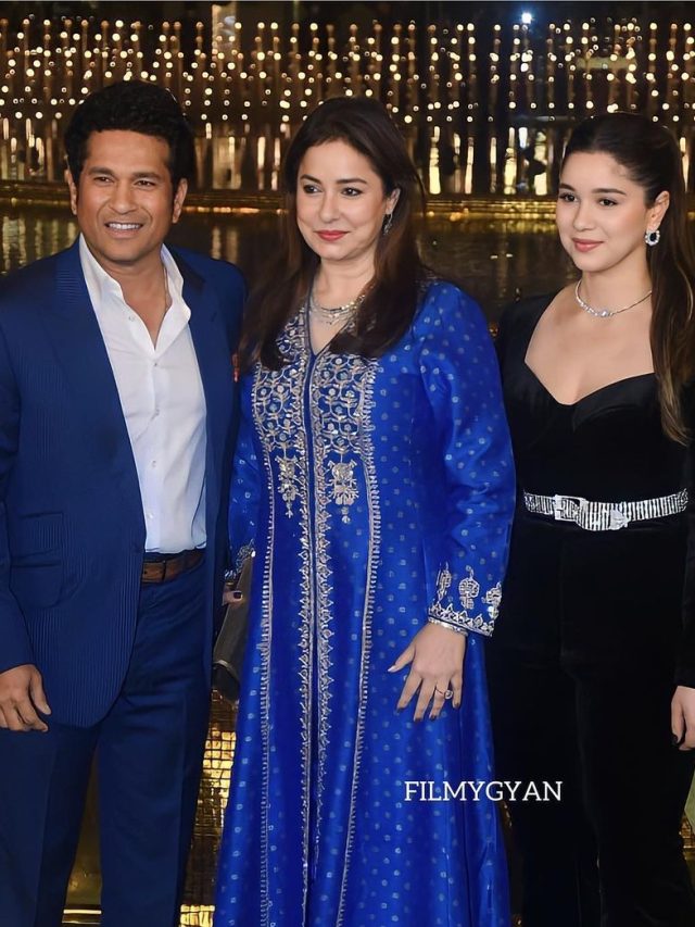 Sara Tendulkar Shines at NMACC Event Alongside Sachin and Wife