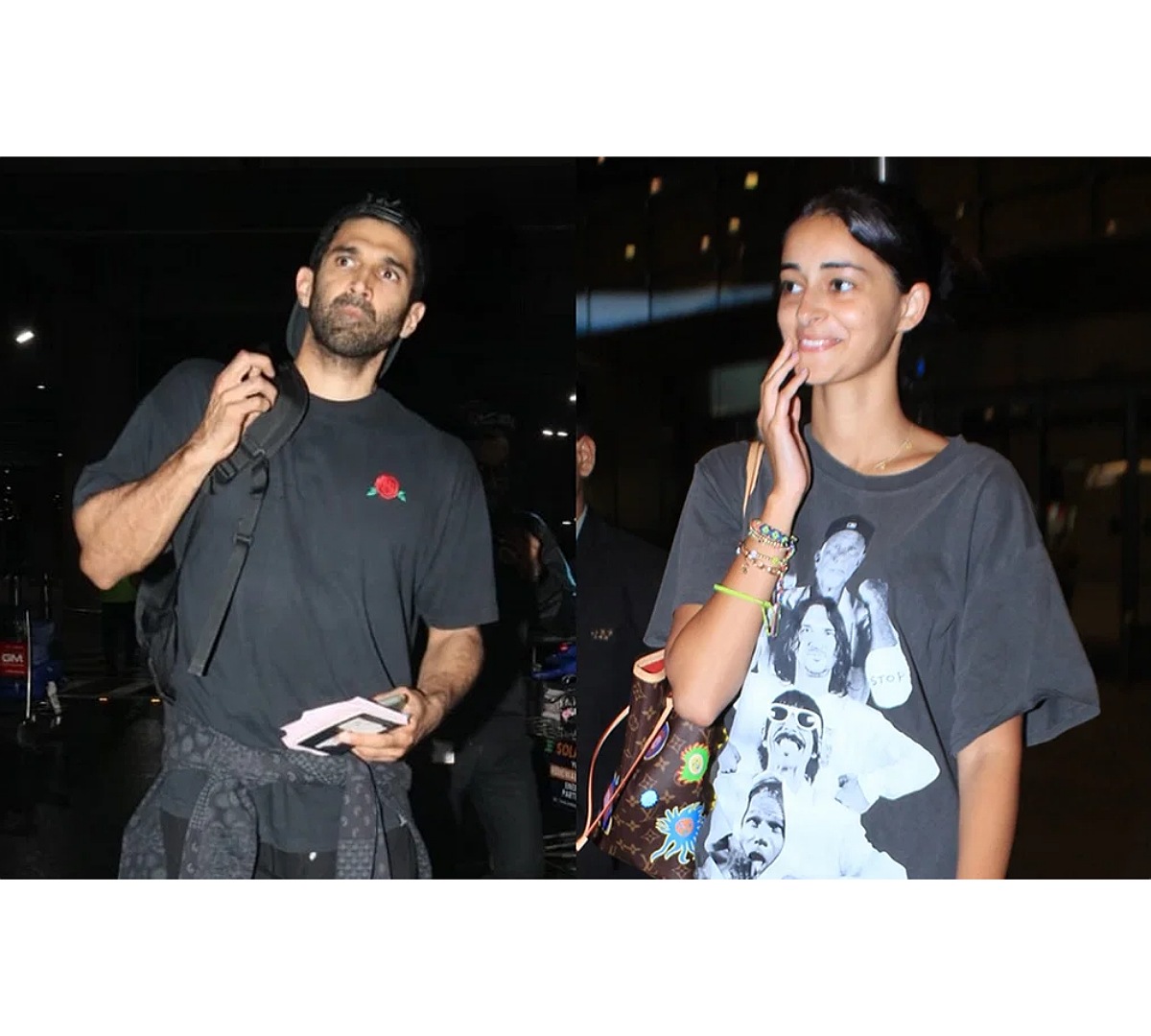 Rumored Lovebirds Aditya Kapur, Ananya Panday Blush As They Return From Vacation