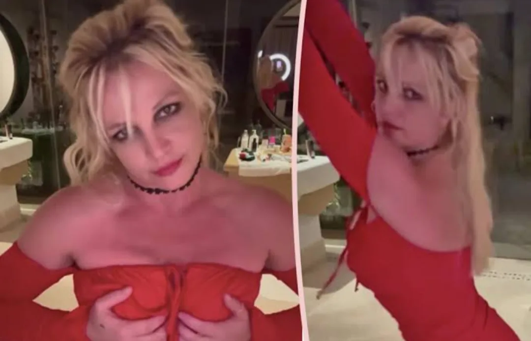 Britney Spears Suffers A Major Wardrobe Malfunction; Watch Full Clip