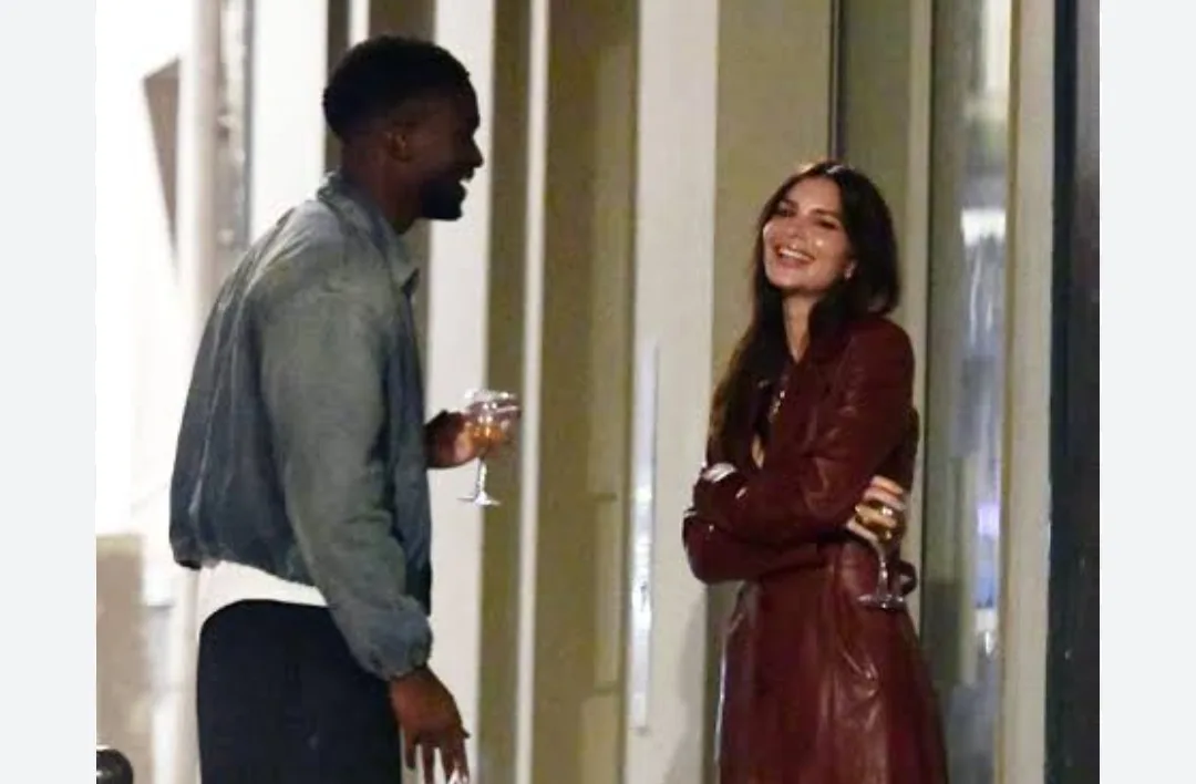 Emily Ratajkowski Spotted Kissing Stephane Bak On The Streets Of Paris