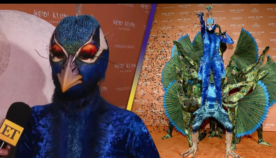 Watch: Heidi Klum Dresses in Epic Peacock Costume on Halloween 2023