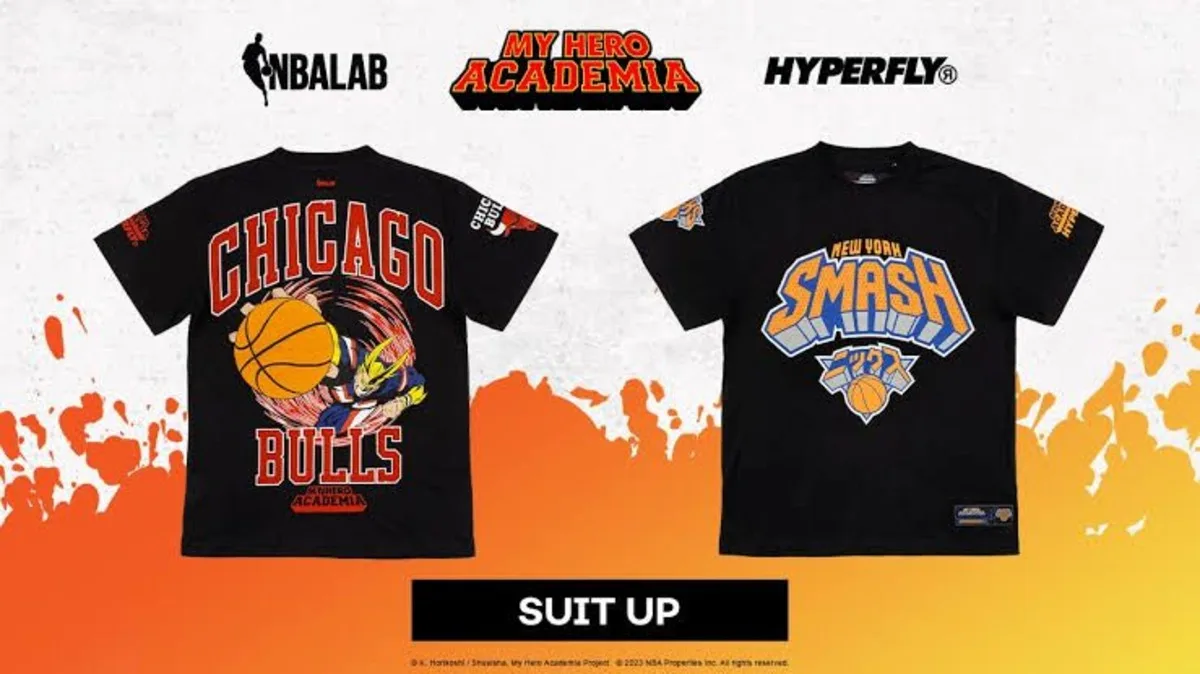 ‘My Hero Academia’ collaborates with the NBA and Crunchyroll for a Clothing Line