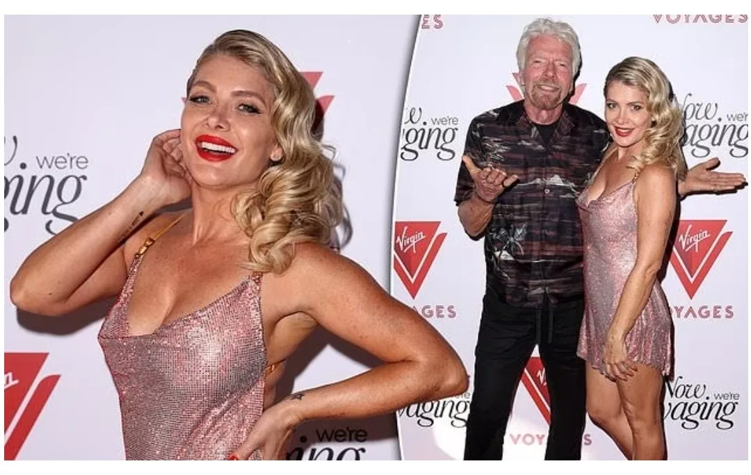 Natalie Bassingthwaighte's Metallic Wardrobe Malfunction Virgin Cruises