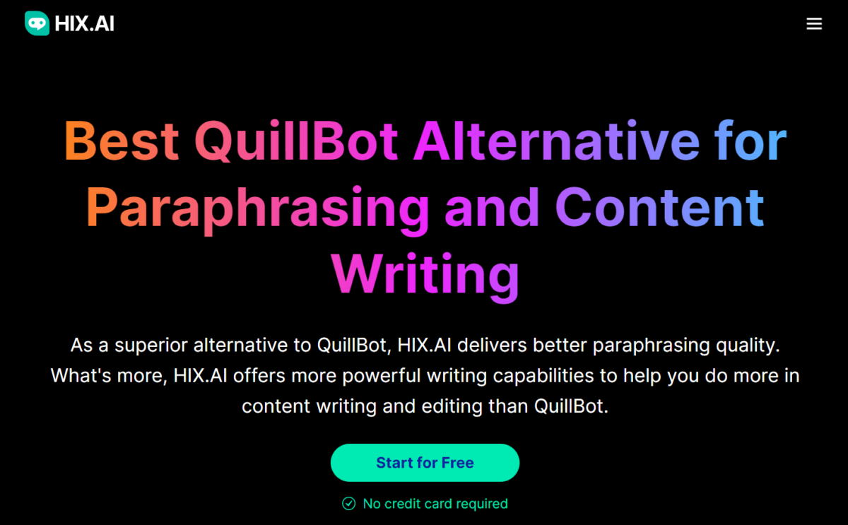 Best QuillBot Alternative For French Users - HIX.AI