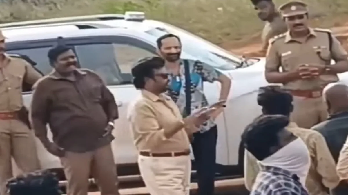 Rajinikanth and Fahadh Faasil's 'Vettaiyan' shooting video leaked
