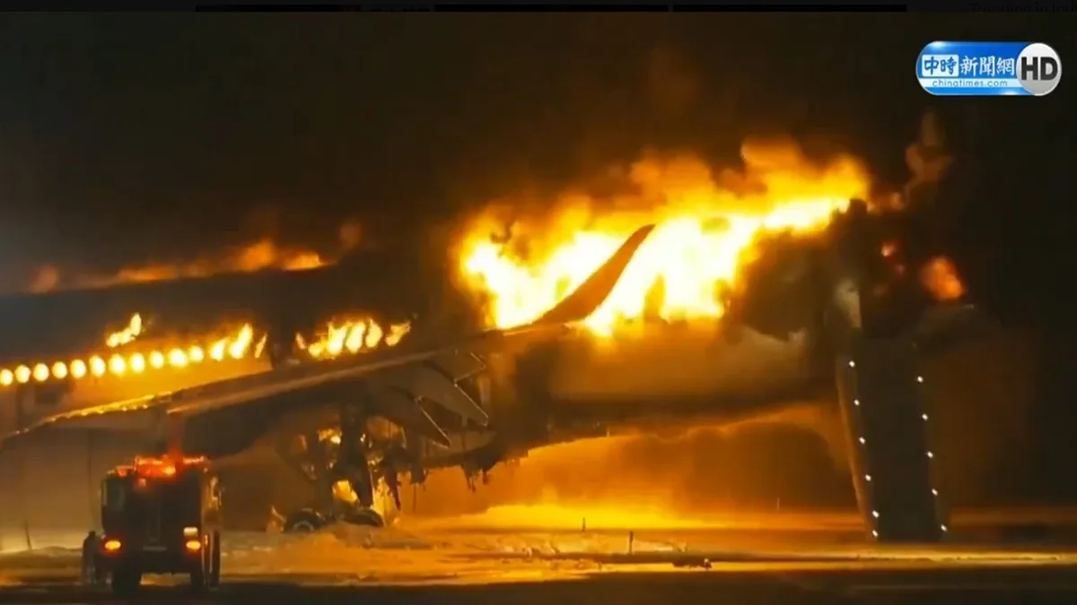 At the time of the collision, there were 379 passengers, including crew members, were aboard the plane.