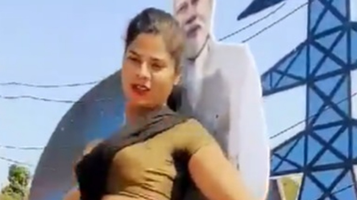 Viral Video: Woman's Provocative Dance with PM Modi's Cutout Sparks Debate