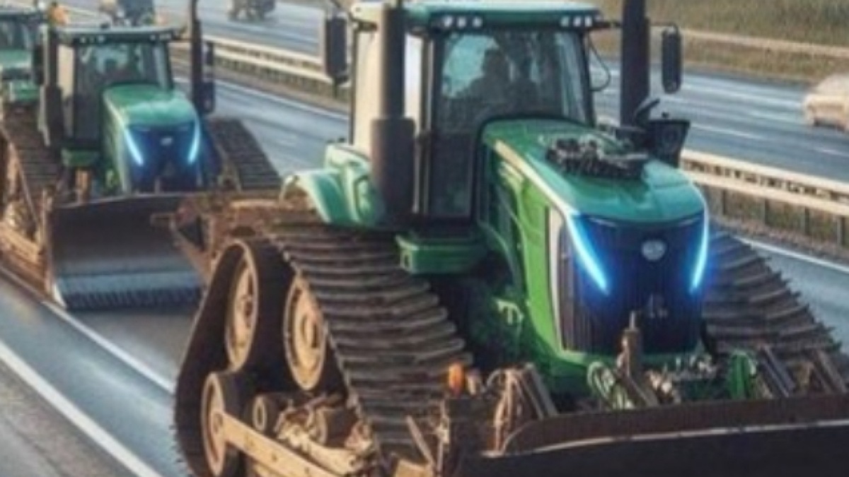 The Truth Behind the AI-Generated Tractor Photo in the 'Delhi Chalo' Farmers' Protest Narrative