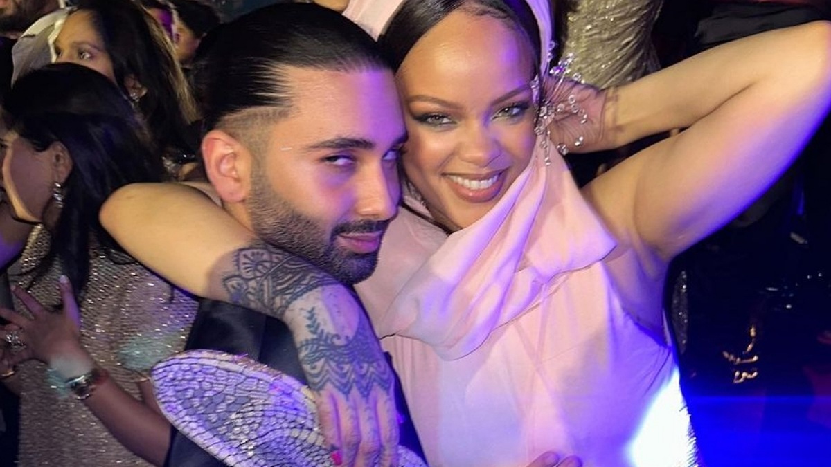 Orry Presents Earrings to Rihanna at Gala