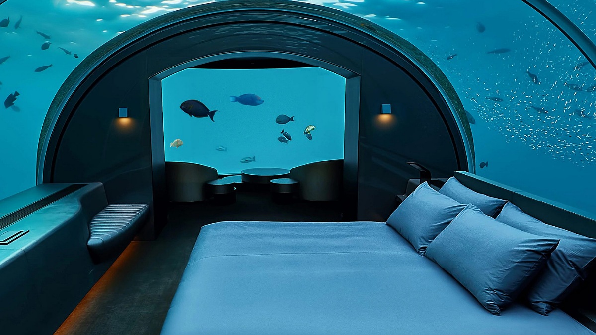 Video: Couple's Pricey Underwater Hotel Stay Terrifies Netizens