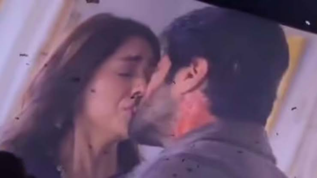 Leaked Clip Shows Vijay Deverakonda Kissing Mrunal Thakur to Silence Her in 'Family Star'