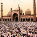 Photo Of Crowd Of People Gathering Near Jama Masjid, Delhi