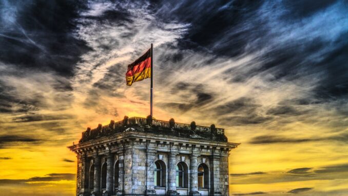 Belgium Flag on Top of the Building