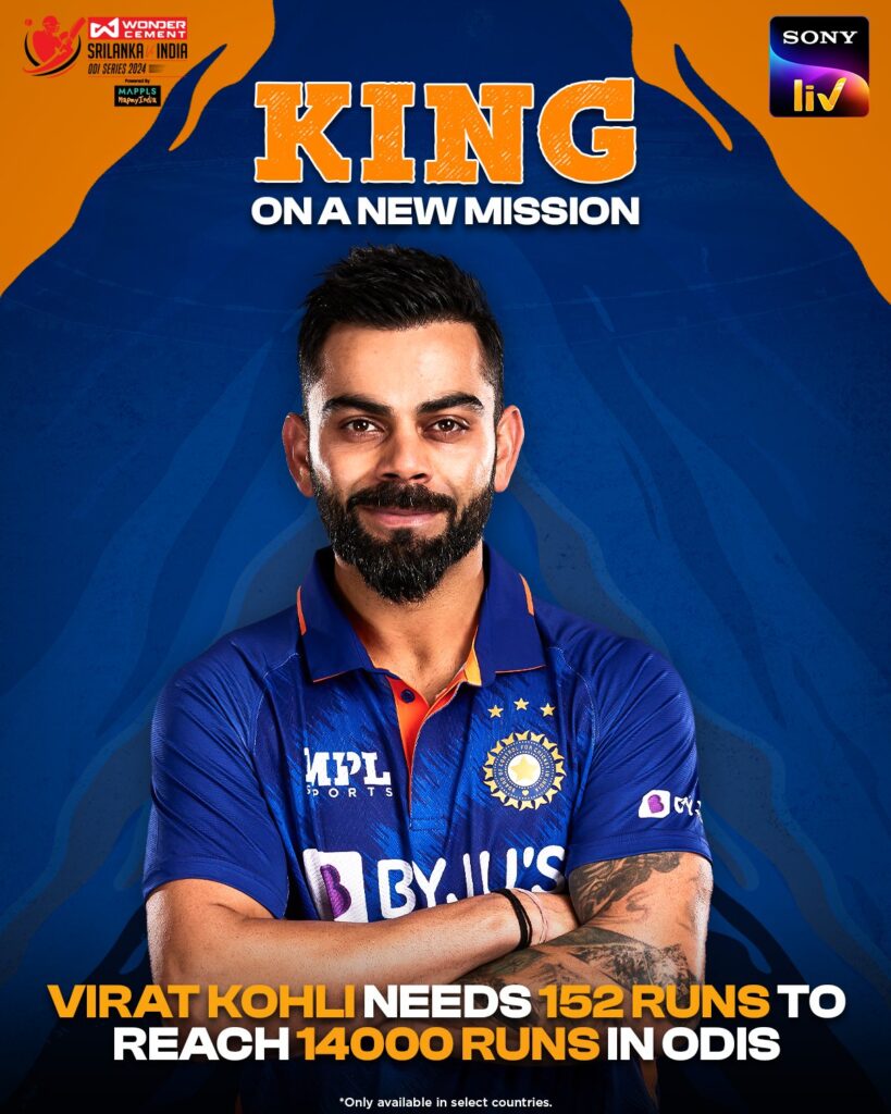 Virat Kohli ind vs sl live