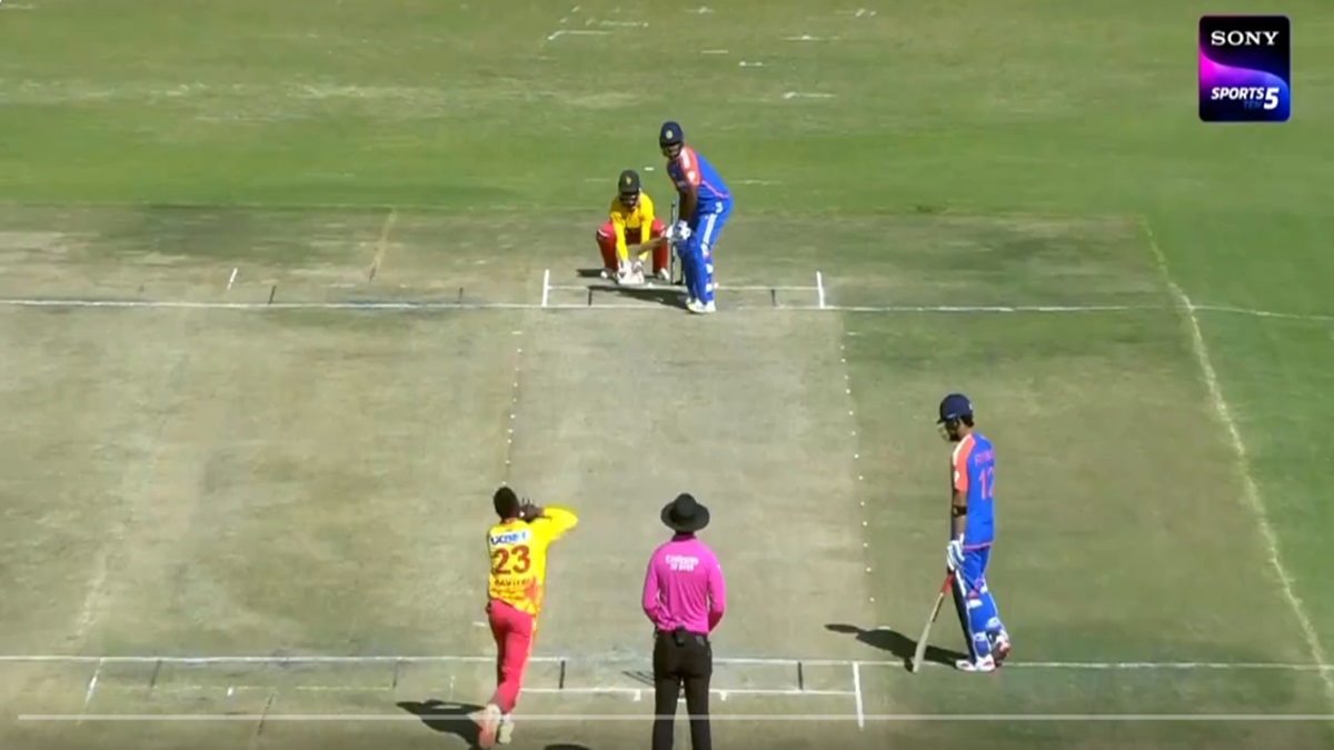 Watch Sanju Samson Hits The Ball Out Of The Stadium With Massive 110 Meter Six 