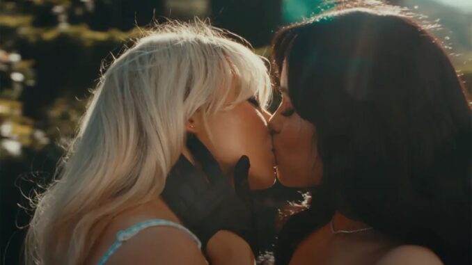 Jenna Ortega and Sabrina Carpenter Fiery Lip Lock