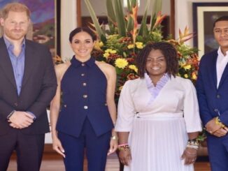 Meghan Markle Stuns in Oscar de la Renta at Colombia’s VIP Luncheon