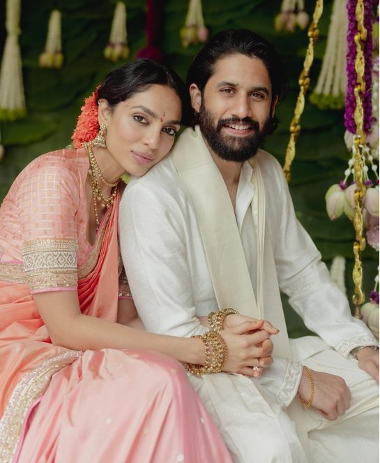 Naga Chaitanya and Sobhita Dhulipala engagement pics