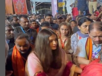 Aishwarya Rai takes daughter Aaradhya Bachchan, and her mother for Ganapati Darshan in Mumbai.