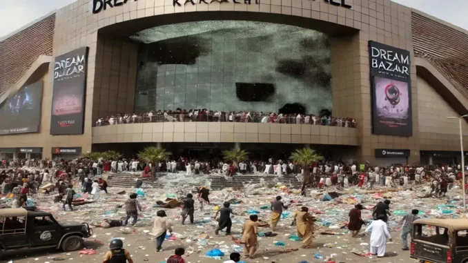 Video: Karachi Dream Bazaar Mall Looted and Vandalized on Opening Day!