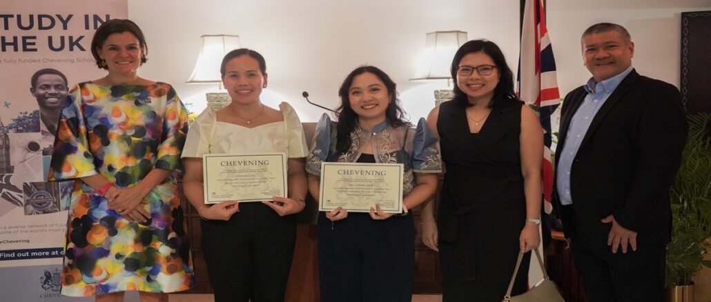 Pru Life UK Co-Funds the Philippines' 2 Chevening Scholars