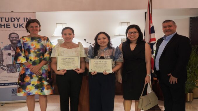 Pru Life UK Co-Funds the Philippines' 2 Chevening Scholars