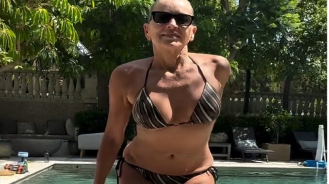 Sharon Stone Stuns at 66 with Impressive Bikini Body Post-Pool Workout