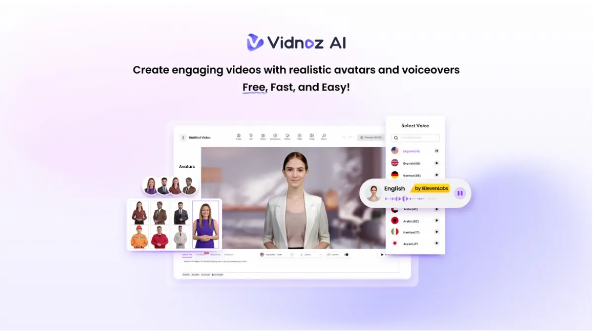 Vidnoz AI Level Up Your Marketing with AI Videos