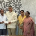 ndhra Pradesh CM Acknowledges TDP’s ₹30.85 Lakh Donation for Flood Victims