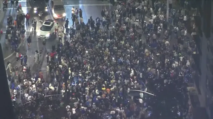 Chaos Erupts in Downtown Los Angeles