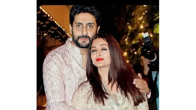 Aishwarya Rai with her hubby Abhishek Bachchan