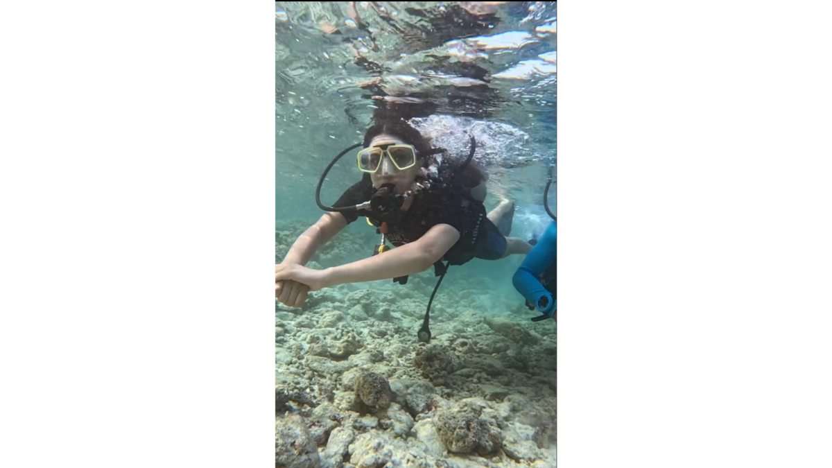 Palak Tiwari Snorkeling