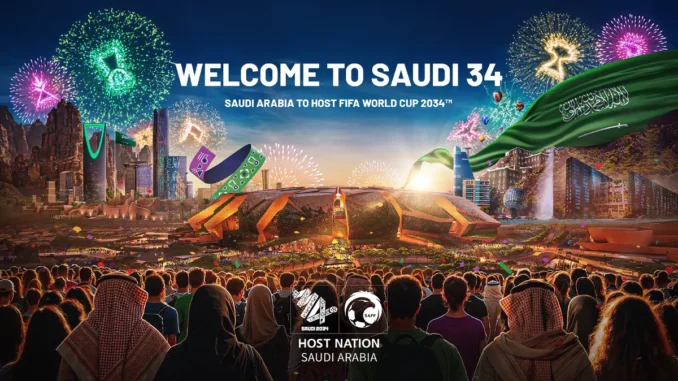 FIFA ANNOUNCES SAUDI ARABIA AS THE FIFA WORLD CUP 2034