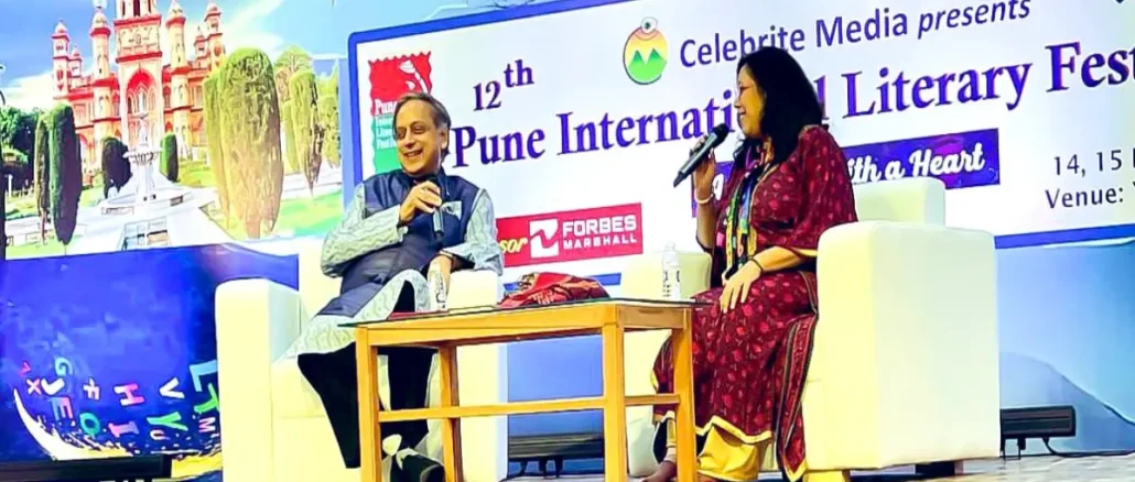 Manjiri Prabhu Hosts Shashi Tharoor at PILF