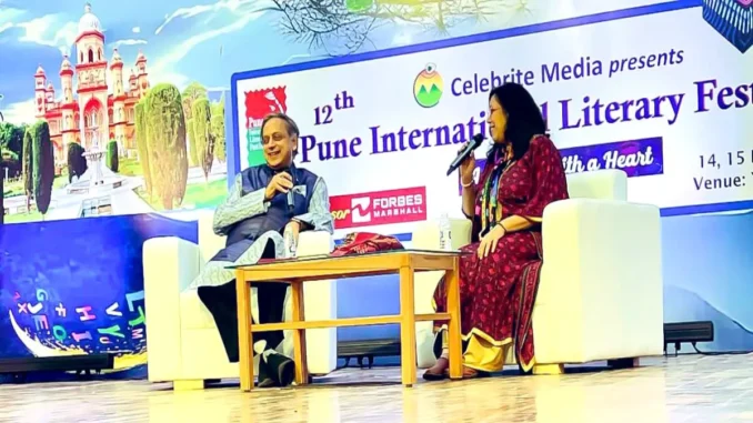 Manjiri Prabhu Hosts Shashi Tharoor at PILF