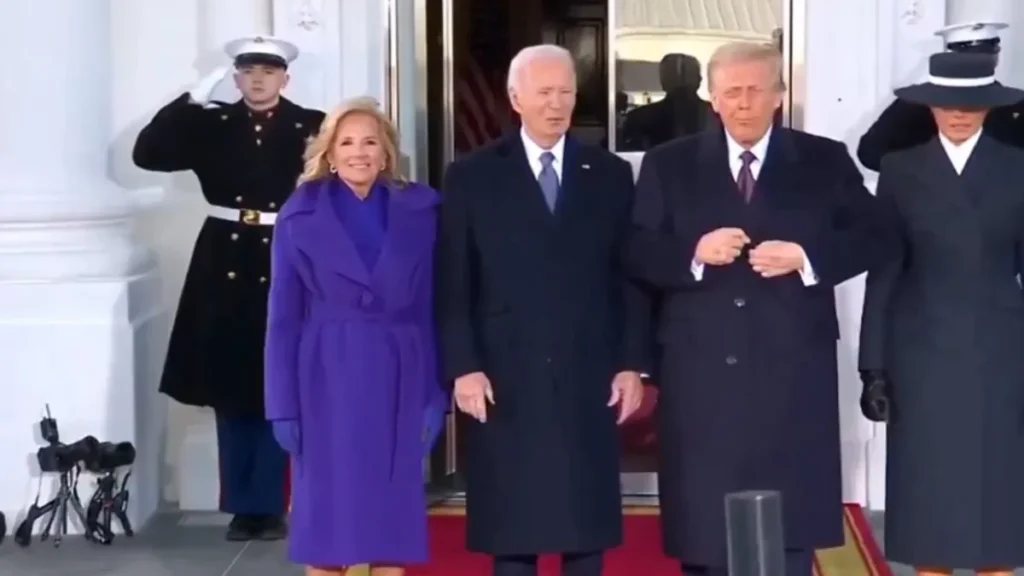 Donald and Melania Trump at the White House