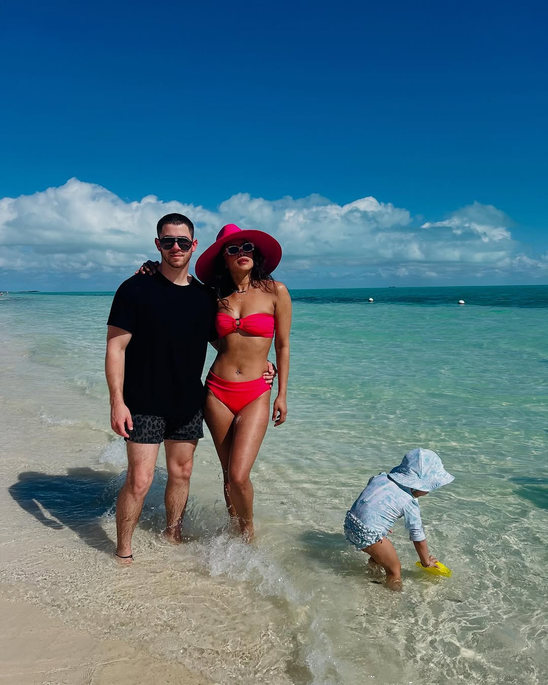 Priyanka Chopra Sizzles In A Red Bikini and Poses