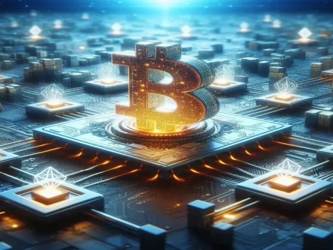 Digital Saudi Riyal concept with blockchain technology and Riyadh financial district skyline representing Saudi Arabia's stablecoin initiative
