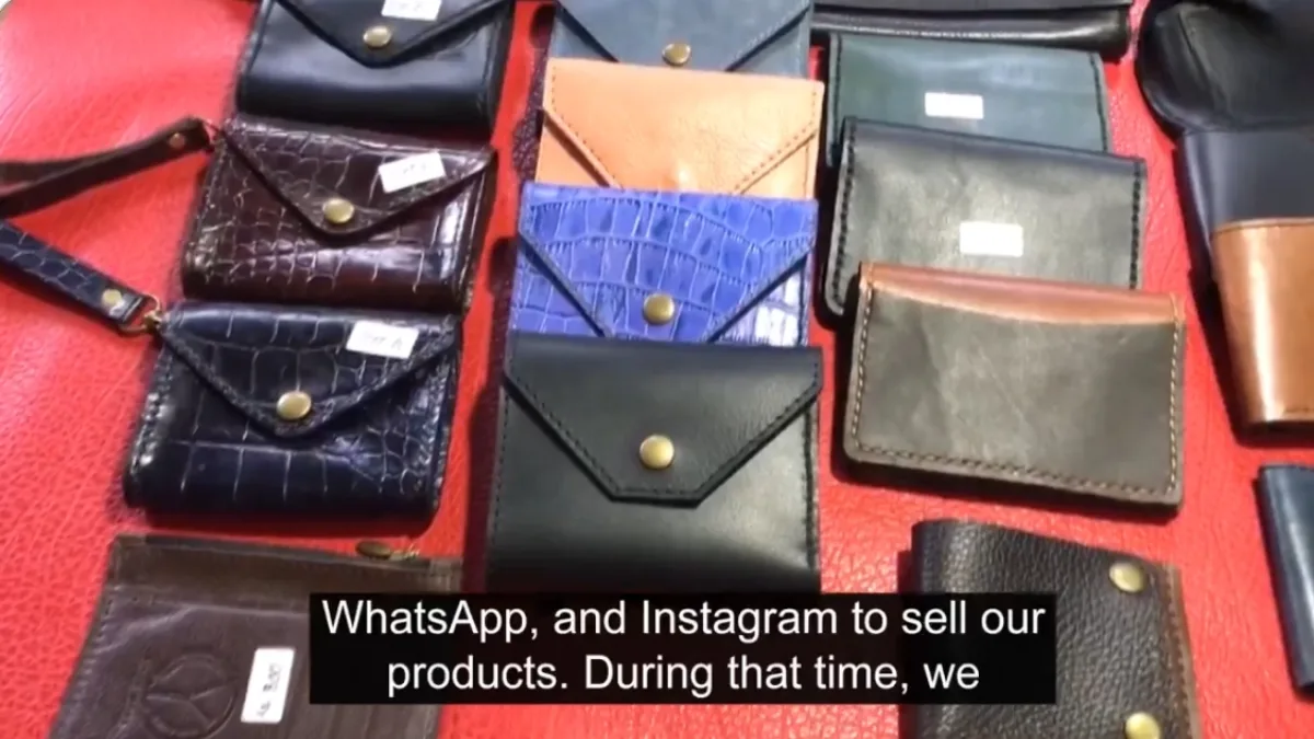 Manipur Artisan Yaoreishim Blends Tradition and Innovation in Leather Craft Display