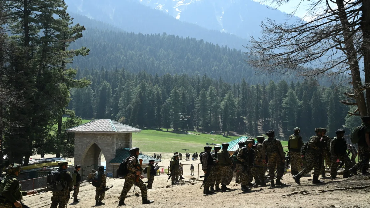 Security forces carried out search operations on Wednesday